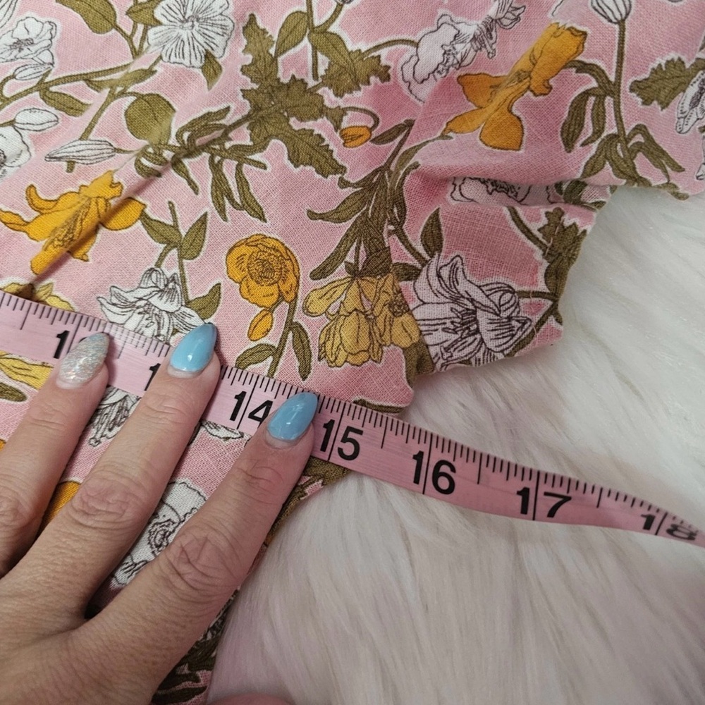 Cynthia Rowley - Linen Blend Floral Dress - Picture 8 of 10